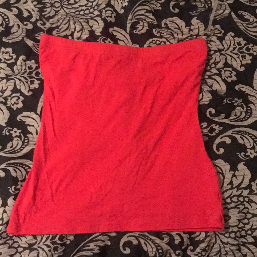 Red tube top